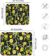 ALAZA Yellow Lemon on Black Dish Drying Mat, Absorbent Microfiber Small Pad for Kitchen Countertops 16 x 18 Inch