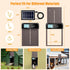 nolonly 4 Automatic Chicken Coop Door Solar Powered, LCD Screen Electric Auto Chicken Coop Door with Timer & Light