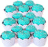 Black and White Striped Cupcake Wrappers - 50 Count, Reversible Scalloped Design for Parties and Events