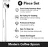 Long Ice Tea Spoons, 6.7 Inch Stirring Spoons Long Handle Ice Spoon Silver Coffee Cocktail Spoon for Stirring Ice Cream Tea Coffee Milkshake Cold Drink Bar Accessories, 4 Pack