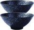 Japanese Ramen Bowls Set of 2, Large 8 Inch - Retro Ceramic Bowls for Dessert, Snack, Cereal, Soup, Noodle, Rice