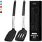 Home Hero Silicone Spatula Set - Ergonomic Handles, High Heat Resistant Kitchen Utensils Set, BPA Free, Black