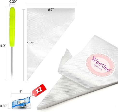 Tipless Piping Bags - 100pcs 12-Inch Disposable Pastry Bags for Royal Icing/Cookies Decorating, Best Frosting Icing