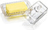 6.5'' 2-Piece Countertop,Dishwasher Clear Glass Butter Dish with Handled Lid,Classic Design Butter Keeper For Safe