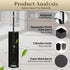 2 3M Toilet Brush and Holder Wall Mounted, Black Aluminum with Replaceable Heads, Bathroom Toilet Brush, Drill