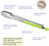 304 Stainless Steel Kitchen Cooking Tongs, 9" and 12" Set of 2 Sturdy Grilling Barbeque Locking Food Tongs with