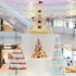 6 Tier Macaron Tower Stand for Wedding Birthday Party, Plastic Display Stand for Cupcake Cake