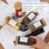 12 8oz Thicken(2.4mm) 148 Pcs Glass Spice Jars With Bamboo Airtight Lids, Spice Containers With Minimalist Preprinted