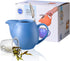 Yundu 32 ounce Blue Porcelain Tea Pot, Stainless Steel Lid and Fine Infuser for Loose Leaf Tea