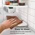FSyueyun 2-Tier Corner Bathroom Counter Organizer, Tool-less Installation Vanity Shelf for Skincare, Makeup Tray
