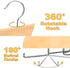 Tank Top Hanger with Premium Wood, 20 Large Capacity, Space Saving, 360 Degree Rotating Foldable Hooks