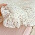 47"x59", BuLuTu Muslin Cotton Pink Floral Print Duvet Cover for Toddler Girls Kids Comforter Cover for Toddler Bed/Crib