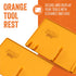 Yukon Glory Orange Tool Resting Mat, BBQ Utensil Holder, Heat-Resistant Non-Stick Silicone Mat for Outdoor Cooking