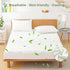 Queen Waterproof Mattress Protector, Rayon Bamboo Mattress Pad Cover, Soft Cooling Mattress Protection up to 21” Deep
