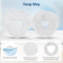 16 Pack 1 4 4 6 1 Replacement Parts for Narwal Freo Robot Vacuum Cleaner Spare Accessories Kit, Main Roller Brush, Hepa