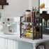 Countertop Countertop, 2 Counter Kitchen Organizer, Coffee Bar Station Organizer for Tiers Kitchen Shelf, Wooden Spice
