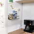 2 Shelf(1 pack Magnetic Spice Rack for Refrigerator Spice Organizer, Strong Magnetic Shelf with Removable Hooks Space