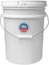 5 Gallon White Bucket & Lid - Durable 90 Mil All Purpose Pail, Food Grade, Made in The USA, 1 Pack