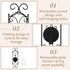 Set 2 Sziqiqi Candle Sconces - of Black Candle Holders for Pillar Contemporary Wall Decorations Sconce Decorative Metal