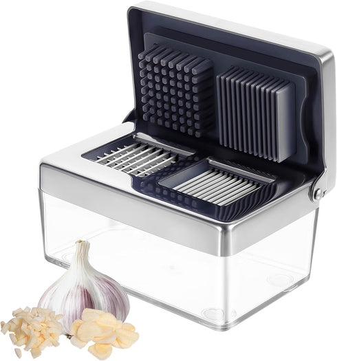 Garlic Press Stainless Steel, Garlic Chopper Mini & Slicer Super Thin 2