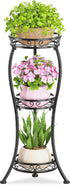 KMOTASUO 3 Tier Tall Metal Plant Stand, 33 Inch Plant Stands Indoor