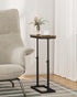 TB01BB083 TUTOTAK End Table, Side Table, Tall Couch Table, Sofa Table, Living Room, Bed Room, Brown