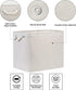 Bidtakay Fabric Beige Baskets, Extra Large Organization Baskets for Clothes, Set of 2 Collapsible Storage Bins