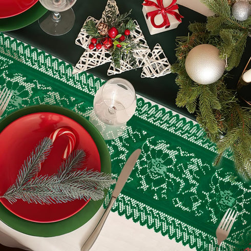 St Patricks Day Table Runner Green Lace Table Runner Farmhouse Table Runners Dresser Scarf Cotton Woven Coffee Table
