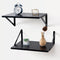 Axeman Deep Floating Shelves for Wall, 16W x 12D Black Floating Shelves
