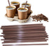 6.7 IN Three-hole Coffee Stirrers Sticks with Storage Jar, Disposable Plastic Drink
