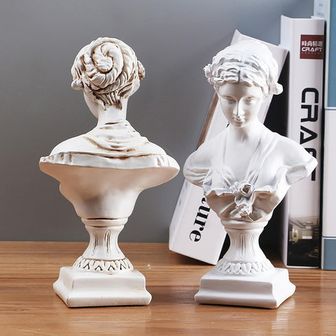 8.6 Inch Greek Statue of Venus Goddess, Classic Roman Greek Mythology Head Bust Statue Resin Sculpture Figurines