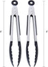 Farberware Classic Mini Nylon Tipped Tongs, Set of 2, Black