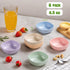 6 Pack Wheat Straw Soy Sauce Dishes, 4.5 oz Small Dessert Bowls, Unbreakable Dipping Bowls