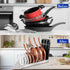 Detachable Lid Organizer for Pots and Pans, Adjustable Kitchen Cabinet Storage for Cooking Utensils