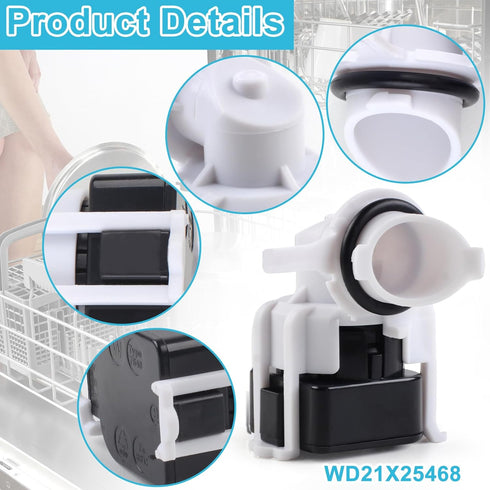 WD21X25468 Dishwasher Pressure Sensor Replacement - Compatible with GE Washer, Replaceable Parts