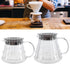 Fdit High Borosilicate Glass Coffee Pot, Exquisite Kettle with Rubber Cover, Coffee Maker for Home, Hotel, Office (1#)