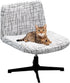 FUANGUI Criss Cross Chair Cover, Stretch Mid Back Wide Armless Accent Chair