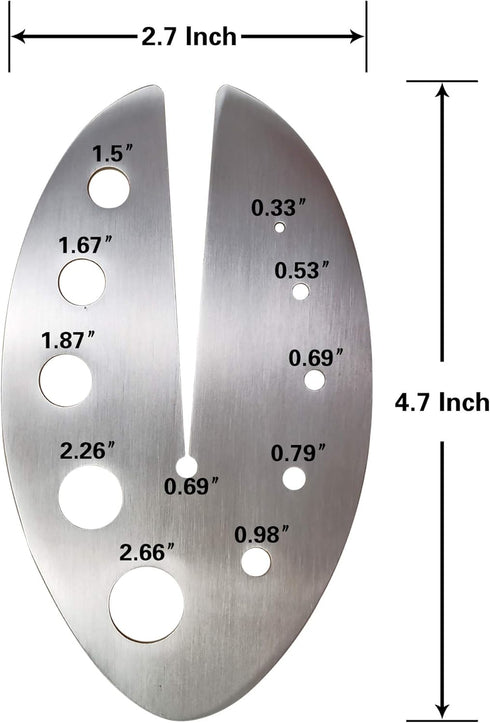 Herb Strippers 11 Holes Stainless Steel Kitchen Leaf Stripping Tool for Removing Stems from Herbs & Kale