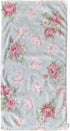 oFloral Pink Rose Hand Towels, Cotton Washcloths with Seamless Pattern, Vintage Style Soft Towels (15X30 Inch)