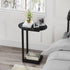 Hosfais Small Side Table End Table, C-Shaped Wood Coffee Table TV Tray for Eating Couch Tables for Small Space, Living
