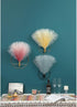 2 Pack Pretty Jolly Boho Wall Art, Hanging Artificial Pampas Display, Gold for Living Room, Bedroom, Bathroom, Dining