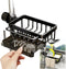 Sink Organizer Rack for Kitchen and Bathroom, 2024 New Stainless Steel Detachable Hanging Faucet Drain Rack with Drip