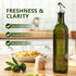 Bottle,17oz 500ml WERTIOO Green Olive Oil Dispenser Glass Oil and Vinegar Dispenser for Kitchen, Glass Bottles