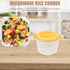 HEMOTON Microwave Rice Cooker: 2L Pasta Cooker Maker, Oven Rice Cooker Steamer for Rice, Chicken, Pasta