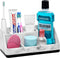 VITVITI Toothbrush Holder for Bathroom - 5 Compartment Organizer for Toothpaste/Vanity Counter, White Resin Marble Color
