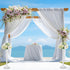 2 19.7 Inch Abaodam Pcs Wedding Flower Stand Roman Pillar, White Decorative Columns for Road Lead, Flower Arrangement