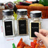 140PCS Spice Labels for Spice Jars, Black Minimalist Preprinted Spice Jar Labels,Waterproof Oil Resistant Label Stickers for Kitchen Pantry Seasoning Containers by HVSWLY