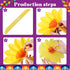 36 Pcs Colorful Mexican Paper Flowers for Floral Party Backdrop Wedding Birthday Craft, 6" 8" 10"