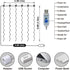 3.3x5Ft 8 96Led HXWEIYE Short Curtain Lights for Small Window, USB Plug in Warm White Fairy Light with Timer & Clips