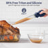 U-Taste 1.5oz Angled Turkey Baster - Heat Resistant Food Grade Tritan and Silicone Basting Set (Midnight Blue)